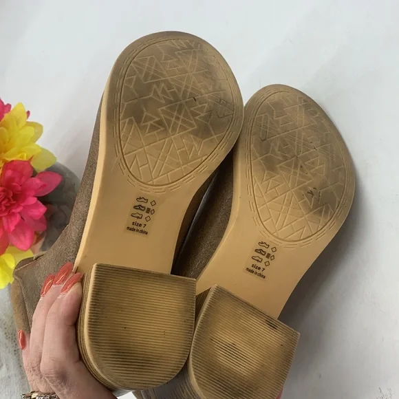 Michael Anthony Brown Heeled Boots Size 7 MCA4382C - Picture 6 of 10